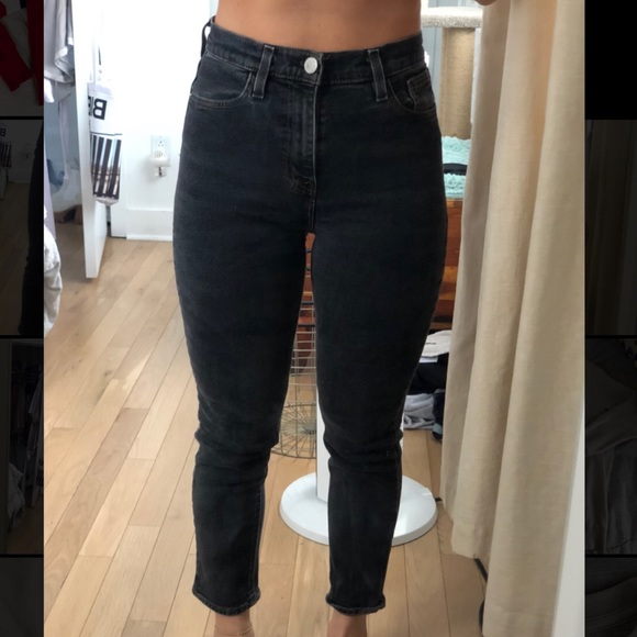 BDG dark gray cropped girlfriend jeans - Picture 2 of 8
